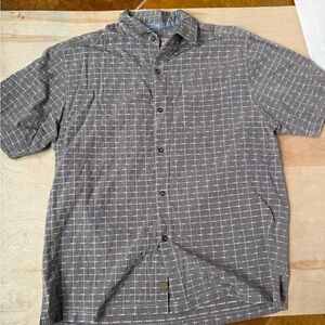 Men's Tommy Bahama Gray Checkered Shirt